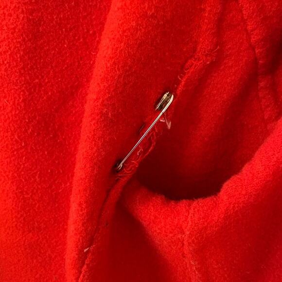 ZARA Woman Handmade Red Wool Blend Coat – Size M - Picture 11 of 11